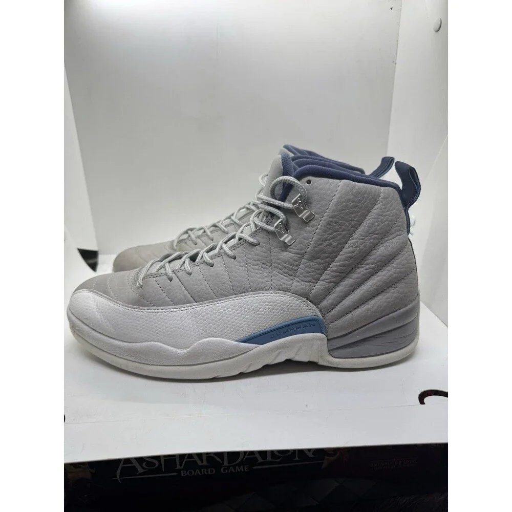 Nike Air Jordan 12 Retro Grey University Blue Size 12 Shoes Sneakers 130690 007